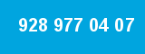 928 977 04 07 928 977 04 07